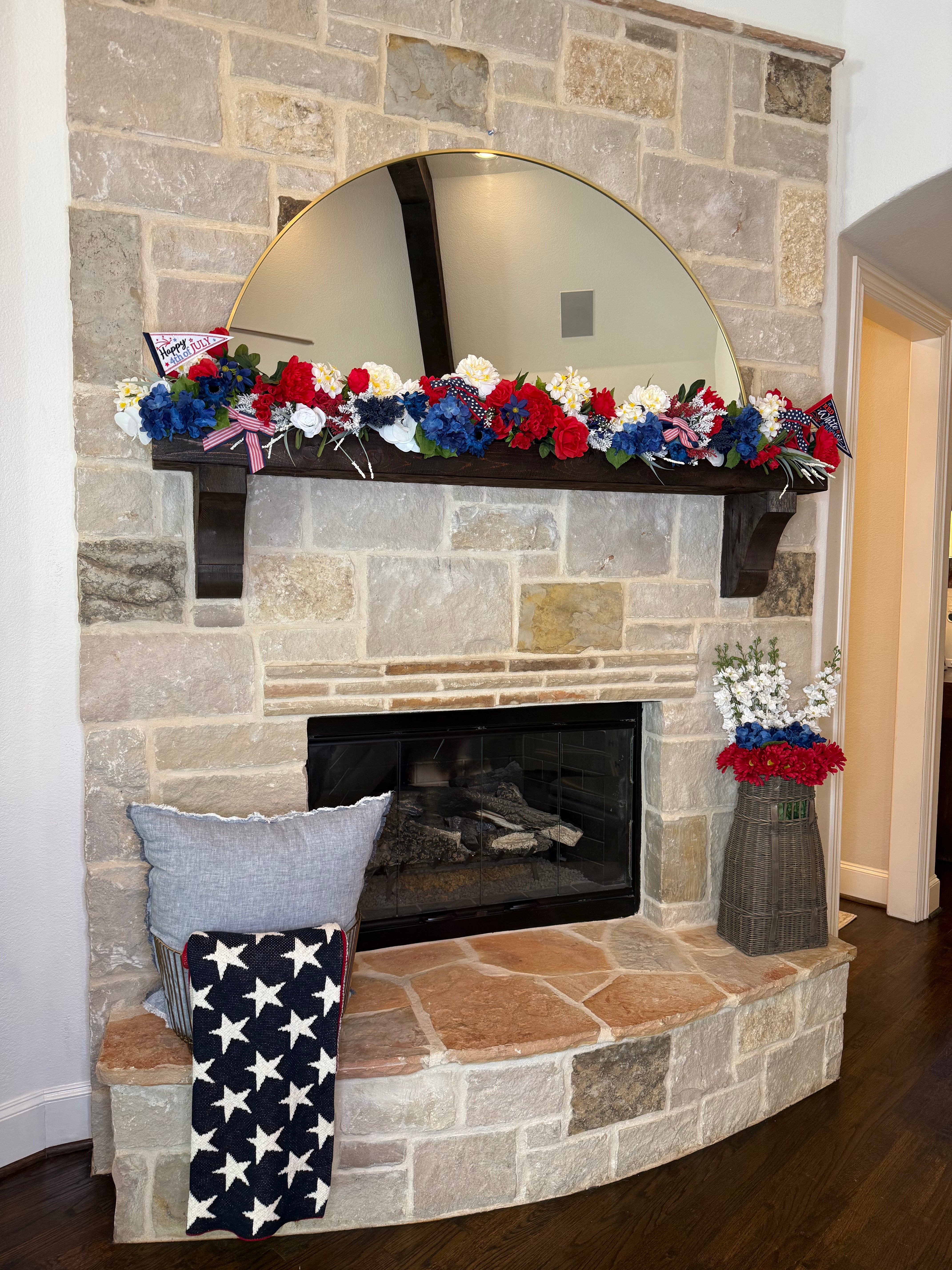 Red, White, and Blue Home Decor